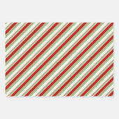 Fun-groene, witte, rode, met Kerstmis geïnspireerd Inpakpapier Vel (Voorkant)