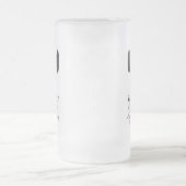 Fun Groom Cravate Noire Tuxedo Frosted Beer Mug (Centre)