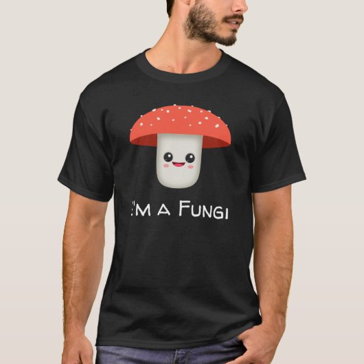 Fun Guy Fungi-paddenstoel T-shirt (Voorkant)