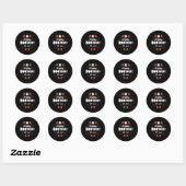 Fun Halloween Birthday Ronde Sticker (Vel)