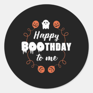 Fun Halloween Birthday Ronde Sticker