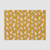 Fun Halloween Gold Glitter Ghosts Tissuepapier (Voorkant)