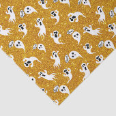 Fun Halloween Gold Glitter Ghosts Tissuepapier (Detail)