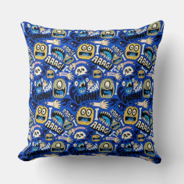 Fun Halloween Monster Pattern Kussen