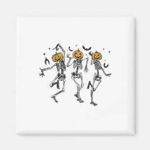 Fun Halloween Pumpkin Danskeleton Costume Wom Magneet