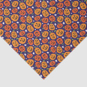 Fun Halloween Pumpkin Patterned Tissuepapier (Detail)