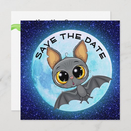 Fun Halloween Save The Date (Voorkant / Achterkant)