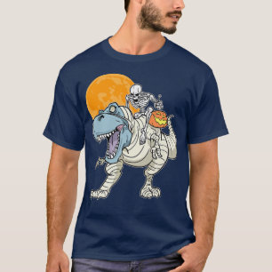 Fun Halloween Skeleton Riding Mummy TRe & Jacko'la T-shirt