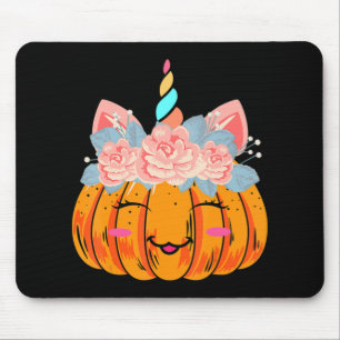 Fun Halloween Thanksgiving Cute Unicorn Pumpkin Co Muismat