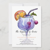 Fun Happiest Of Hours Bridal Shower Invitation (Devant)
