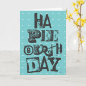 Fun Happy Birthday Kaart (Gele Bloem)