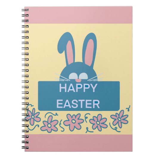 Fun Happy Easter Bunny Notitieboek (Voorkant)