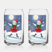Fun Happy Elf Drinkware Set Blikvorm Glas (Achterkant)