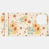 Fun Happy Flowers mignon Motif Inspirivity Coque (Verso (horizontal))