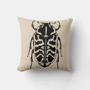 Fun Happy Halloween Beetle Insect Kussen