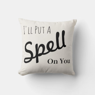 Fun Happy Halloween "Ik zal je betoveren" Kussen