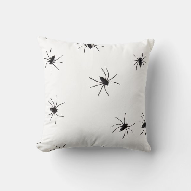 Fun Happy Halloween Spider Kussen (Voorkant)