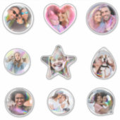 Fun Happy Photo Bubble Custom-Cut Vinyl Sticker (Devant)