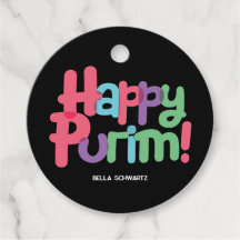 Fun Happy Purim Label