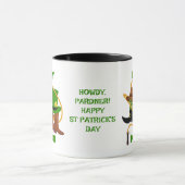 Fun Happy St Patricks Day HOWDY DIA DUIT Cowboy Mok (Midden)