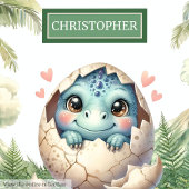 Fun Hatching Soon Baby Dinosaurus Gepersonaliseerd Kussen