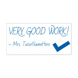 Fun "HEEL GOED WERK!" Rubberstempel sorteren Zelfinktende Stempel