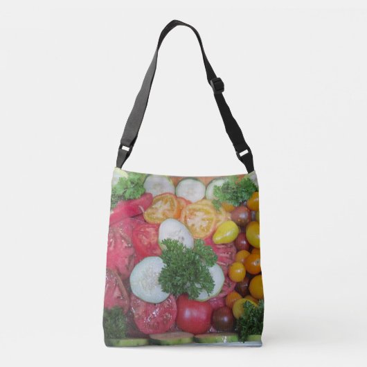 Fun Heirloom Tomato Crossbody Tas (Achterkant)
