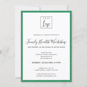 FUN HELDER GROENE DOODLE JE LOGO WORKSHOP EVENEMEN KAART