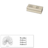 Fun heldere pauw vogelillustratie 	rubberstempel (Gestempeld)