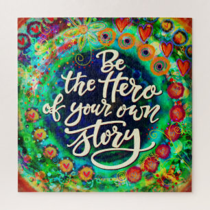 Fun Hero of Your Own Story Inspirerend Quote Legpuzzel
