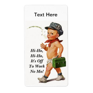  Fun Hi-Ho Whistler Work Retirement Labels