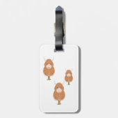 Fun Highland Koe Monogram Bagagelabel (Achterkant verticaal)