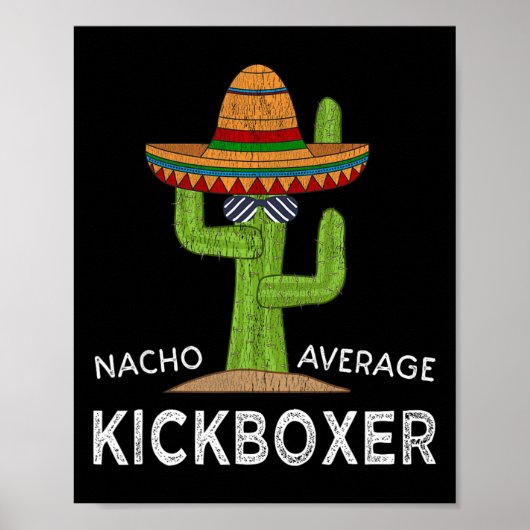 Fun Hilarious Kickboxer Meme Funny Kickboxing  Poster (Voorkant)