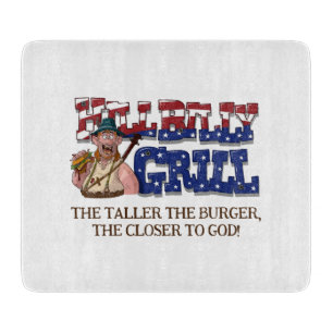 Fun HillBilly Grill Denmark Cutting Board! Snijplank