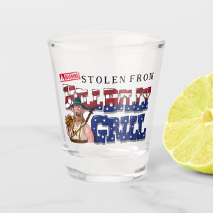 Fun HillBilly Grill Denmark Shot Glass! Glas