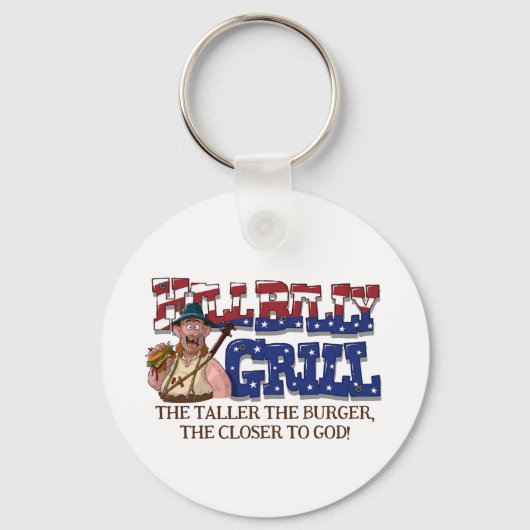 Fun HillBilly Grill Denmark Sleutelhanger! Sleutelhanger (Voorkant)