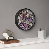 Fun Hip Paarse Violet Black Mosaic Pop Art