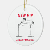 Fun Hip Replacement - Assemblage vereist Keramisch Ornament (Links)