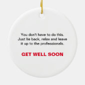 Fun Hip Replacement - Assemblage vereist Keramisch Ornament (Achterkant)