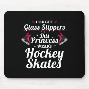 Fun Hockey Design for Girls Women Ice Hockey Playe Muismat