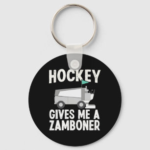 Fun Hockey geeft me een Zamboner Hockey speler Win Sleutelhanger