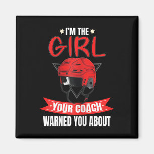 Fun Hockey Lover Graphic voor Dames en Meisjes Hoc Magneet