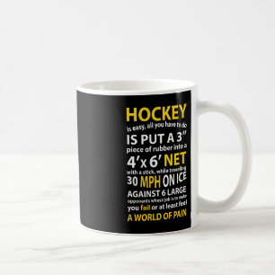 Fun Hockey Quote Hockey is een eenvoudig cadeau vo Koffiemok