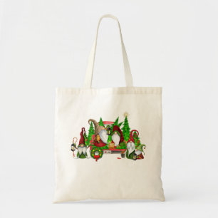 Fun Holiday Gnomes T-Shirt Canvas tas