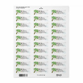 Fun Holiday Palm Boom Latitude Lengtegraad Nautisc Etiket (Full Sheet)