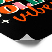 Fun Holly Jolly Vibes Christmas Design T Shirt  Poster (Hoek)