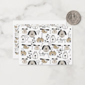 Fun Hondenliefhebber Notitiekaartje (Voorkant / Achterkant in situ)