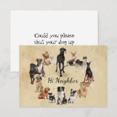 Fun Hondenras Pet Animals Dog Hartelijk dank Bedankkaart (Voorkant / Achterkant)