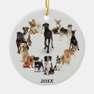 Fun Hondenras Pet Animals Dog Walking Keramisch Ornament