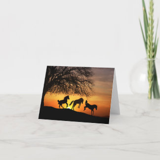 Fun Horse Art Note Kaart